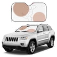 thumbnail image 3 of YFYANG Front Windshield Sun Shade, Bohemian Abstract Love Foldable Car Visor for Cars, Trucks, SUVs, Medium, 3 of 9