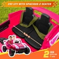 thumbnail image 3 of COCLUB 24V 2 Seater Ride on Car for Kids 4-8 – Electric Car with Remote Control & Bluetooth | Carros Eléctricos para Niños Pink, 3 of 7