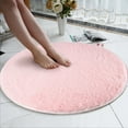 thumbnail image 5 of Winty Carpet,Floor Mat,80Cm Soft Coral Velvet Round Rug Anti-Skid Doormat Carpet Bath Living Room Rug,Area Rugs, 5 of 7
