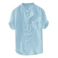 thumbnail image 1 of Kcodviy Chemise à Manches Longues en Coton d'Été pour Hommes Grande Blouse Ajustée à Manches Longues, 1 of 8