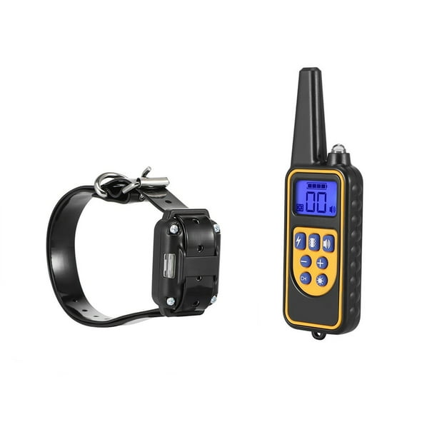 880 Collar de entrenamiento para perros eléctrico Control remoto para mascotas a prueba de agua