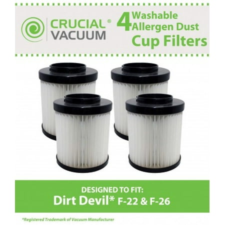 4 Dirt Devil F22 F26 Washable Filter Part 1 Lv1110 000 Walmart Canada