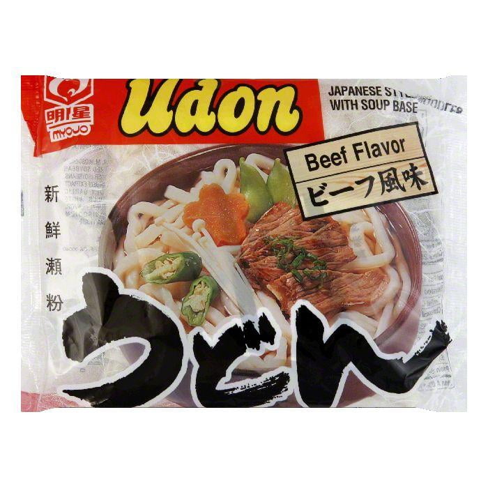 Myojo Udon Noodle Soup Mix Beef, 7.22 OZ (Pack of 30)