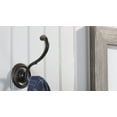 thumbnail image 4 of Richelieu NH2043021BORB 3-7/8" Double Brass Coat Hook - Bronze, 4 of 4