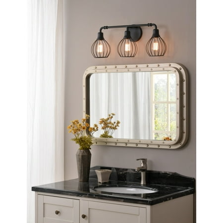 Cagney 3-Light Vanity Light - Black
