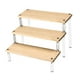 thumbnail image 2 of Estante de Exhibición Acrílico CUTICAT Organizador de Madera 3 Niveles, 2 of 8