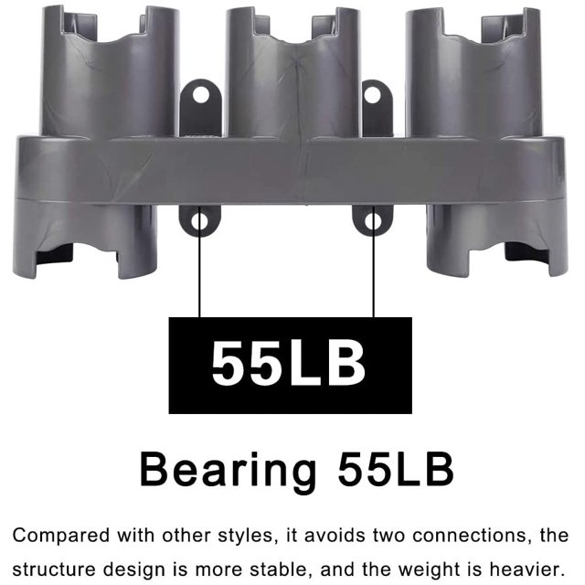 Soporte de pared para accesorios, kit convertidor adaptador para Dyson, repuesto para aspiradora Dyson (gris, con paquete de piezas) Ormromra GX-540