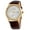 Gold, variant on Eco-Drive Silver Dial Black Leather Men's Watch AW1236-03A