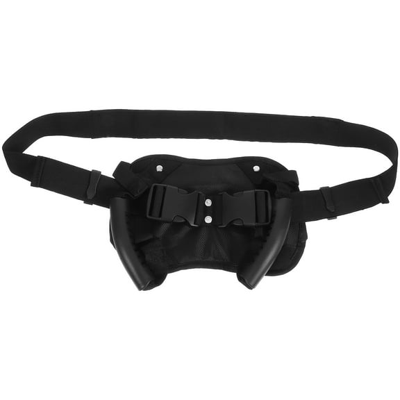 Nishuna Motorcycle Rear Seat Support Belt Motorcycle Safety Strap Handle Motorbike Waist Safety Belt