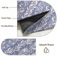 thumbnail image 6 of Blue Floral Round Area Rug 8Ft Washable Large Circle Rugs for Living Room Dorm, Spring Flowers Pattern Plants Simple Vintage Non-Slip Carpet Floor Mats Indoor Outdoor Carpet Runner Home Decor, 6 of 8