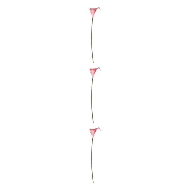 kurtrusly Wedding Decor With Simulated Calla - Choose Variety Of Colors And Styles With High 3D And Simulation Durable PU Tender pink 3PCS