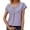 Purple, variant on RMGVDSD Womens Tops Summer Sweater Women's Blouse Solid Color Button Fashion Short Sleeve Shirts Ladies Casual Knit Sweater /Blue
