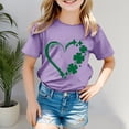 thumbnail image 2 of Godom Short Sleeve Shirt for Girls Casual Cute Blouse Kids Tee Tops Girl Clothes, 2 of 5