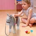 thumbnail image 3 of Peluche HollyHome Pretty con forma de caballo de peluche, 28 cm, gris, 3 of 9