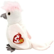 Ty Beanie Babies Kuku the White Cockatoo Stuffed Animal Collectible, Multicolor, 6-inch