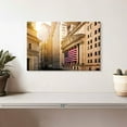 thumbnail image 2 of Elephant Stock Wall Street American Flag Wall Art - Horizontal Canvas Wall Art - Living Room Wall Decor - Places Canvas - Red And Blue Decor - 12" x 8", 2 of 8