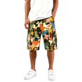 thumbnail image 6 of Mens Travel Pants Printed Drawstring Straight Pocket Workwear Shorts, 6 of 8