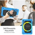 thumbnail image 3 of Funda para Samsung Galaxy Tab S10 Lite/ S10 FE/ S9 FE 10.9 pulgadas/Tab S9 11 pulgadas, funda protectora resistente a prueba de golpes con protector de pantalla, soporte giratorio de 360°, 3 of 9