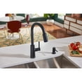 thumbnail image 3 of Moen Nori One Handle Matte Black Pulldown Kitchen Faucet, 3 of 10