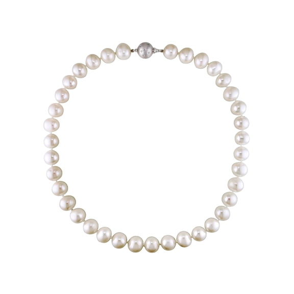 Everly Women's Cultured Pearl and Diamond 14k White Gold Necklace