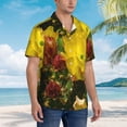 thumbnail image 3 of Balery Cactus Flowers Camisas hawaianas de manga corta para hombre, camisas playeras de corte holgado, camisas de vacaciones con botones,XX-Large, 3 of 7