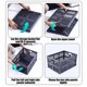 thumbnail image 5 of Plastic Folding Storage Basket | Ventilated Mesh Design | Multipurpose Organizer for Snacks, Stationery, Cosmetics, Fruit | Durable & Stackable | 13.78x10.43x7.28 in | 1-Pack | White or Gray, 5 of 6