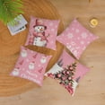 thumbnail image 2 of Merry Christmas Pillow Covers 20x20 Set of 4 Velvet Christmas Pillow Cases Pink Xmas Winter Holiday Throw Pillow Covers Christmas Tree Snowman Cushion Covers for Outdoor Home Bed Sofa Couch(20 Inch), 2 of 5