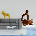 thumbnail image 2 of Figura de escritorio, estatua sueca, figura creativa de caballo Dalecarlian, figura de pensador abstracto, madera maciza, resina, adecuada para sala d, 2 of 8