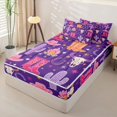 thumbnail image 2 of Erosebridal Y2K Western Cowboy Boot Cactus Zipper Full Size Comforter Sets with Fitted Sheet and 2 Pillowcases,Bull Skull Campfire Stars Pattern Zipper Bedding Set For Girls,Polkadot Reversible,4pcs, 2 of 7