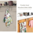 thumbnail image 3 of SKYSONIC 2 Pack Watercolor Birds Spring Flower Hand Towels, Tropical Leaf Parrot Kitchen Towel Ultra Soft and Absorbent,Decorative Fingertip Face Towel for Bathroom Hotel, 28.3"x 14.4", 3 of 6