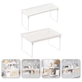 thumbnail image 3 of KAKOWELY 2Pcs Storage Rack Household Study Cabinet Organizer Rack Iron Shelf Holder,12.4"X7.68"X6.3", 3 of 4
