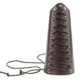 thumbnail image 2 of Brazalete de cuero PU ancho con cuerdas ajustables estilo caballero marrón, 2 of 7