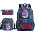 thumbnail image 1 of Mochila Stranger Things, conjunto de tres piezas, mochila escolar para estudiantes, bolsa de lona, 1 of 2