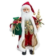 Kurt Adler 17 Inch Kringles Elegant Santa with Staff for Fans & Collectors