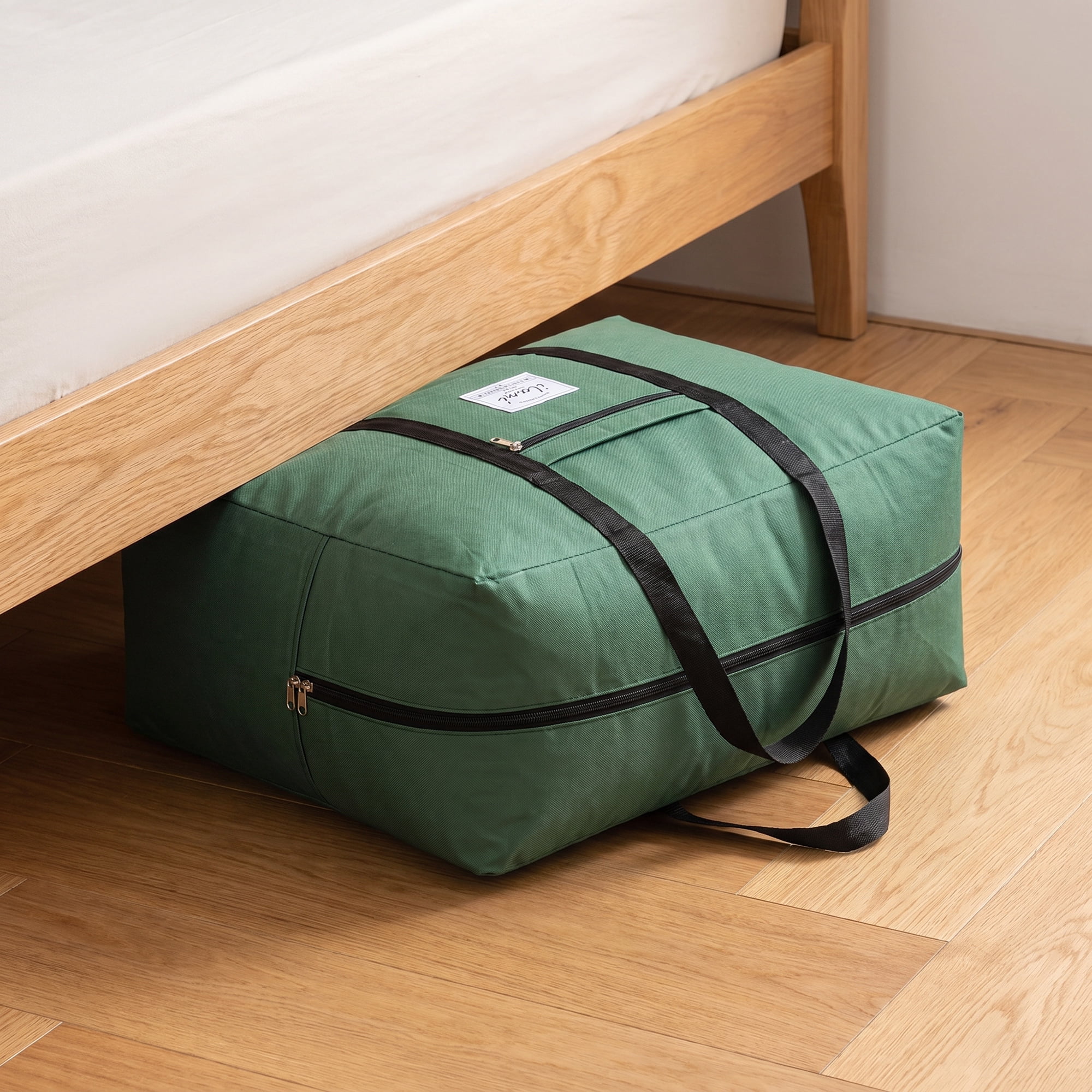 Unique Bargains Extra Large Oxford Travel Storage Bag for Organizing Army Green 23.6" x 20.1" x 11.8"