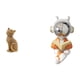 thumbnail image 1 of Figura decorativa de resina de un gato , ideal para sala de estar, dormitorio, entrada, estantería, mesa, centro de mesa o como adorno de es, 1 of 8