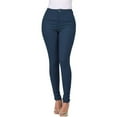 thumbnail image 1 of PENGXIANG Fashion Women‘s Pure Color High-Waisted Straight-Barrel Small Feet Jeans, 1 of 4
