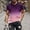 Purple, variant on Njoeus Mens Muscle Tee Gym Workout T-Shirts, Men's Fashion Gradient Print Short Sleeve Shirts for Men Summer Athletic Shirt Tops M-5XL(Available in Big & Tall)