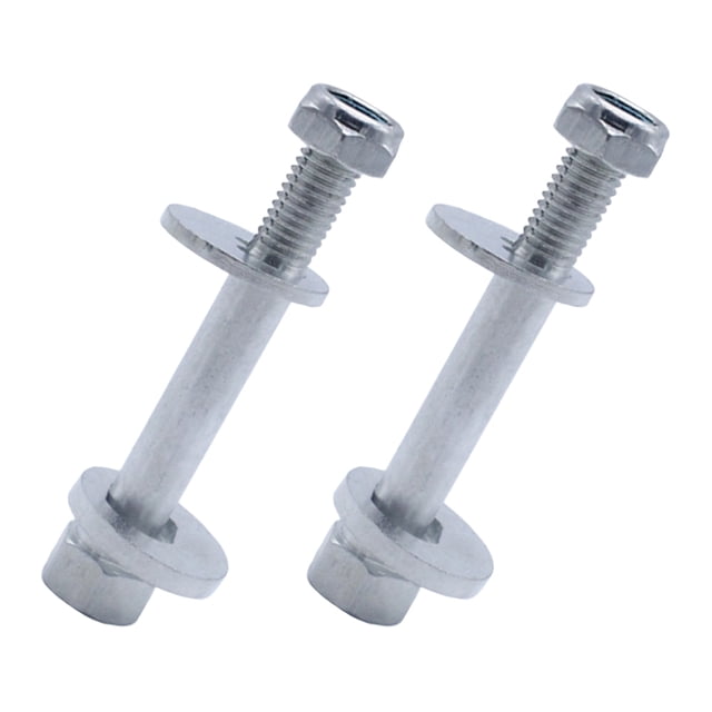 Raindrops 2Sets Auto Camber Adjusting Kit Rear Lower Arm Fitting Steel Plated Silver Precise Tire Wear Solution