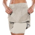 thumbnail image 3 of TrendOFT Shorts Athlétiques pour Femmes Été Course Taille Haute Jupe-Short de Tennis avec 2 Poches Fente Latérale Jupe Mini Jupe Shorts de Randonnée Shorts d'Entraînement pour Femmes Beige XXXXXL, 3 of 6