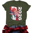 thumbnail image 5 of 2026 Soccer Cup Shirts For Women Crewneck Football Sports Jerseys Tops Summer USA Canada Mexico Flag Graphic Tee, 5 of 6