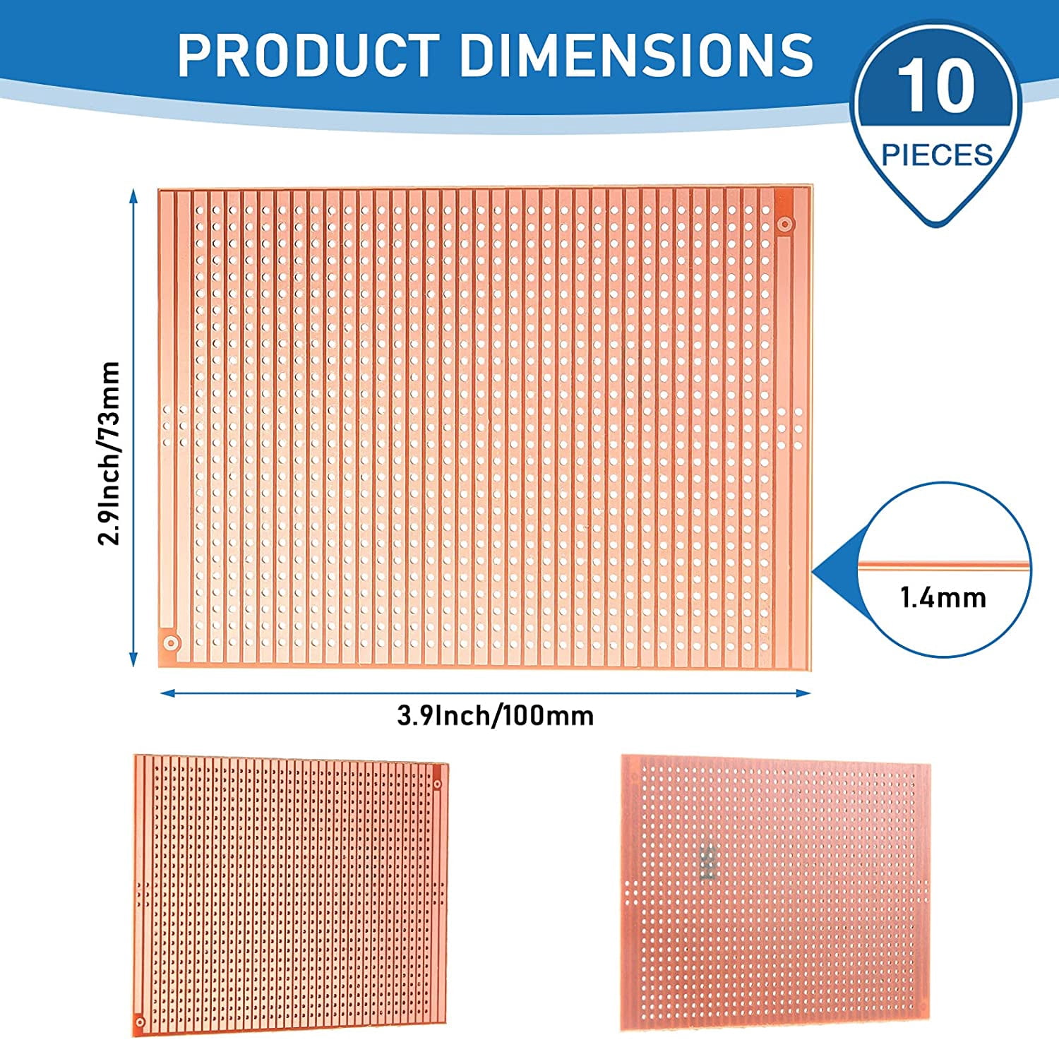 1073100 board prototype kit copper bar board circuit board breadboard 957 holes universal printed circuit breadboard soldering electronic project