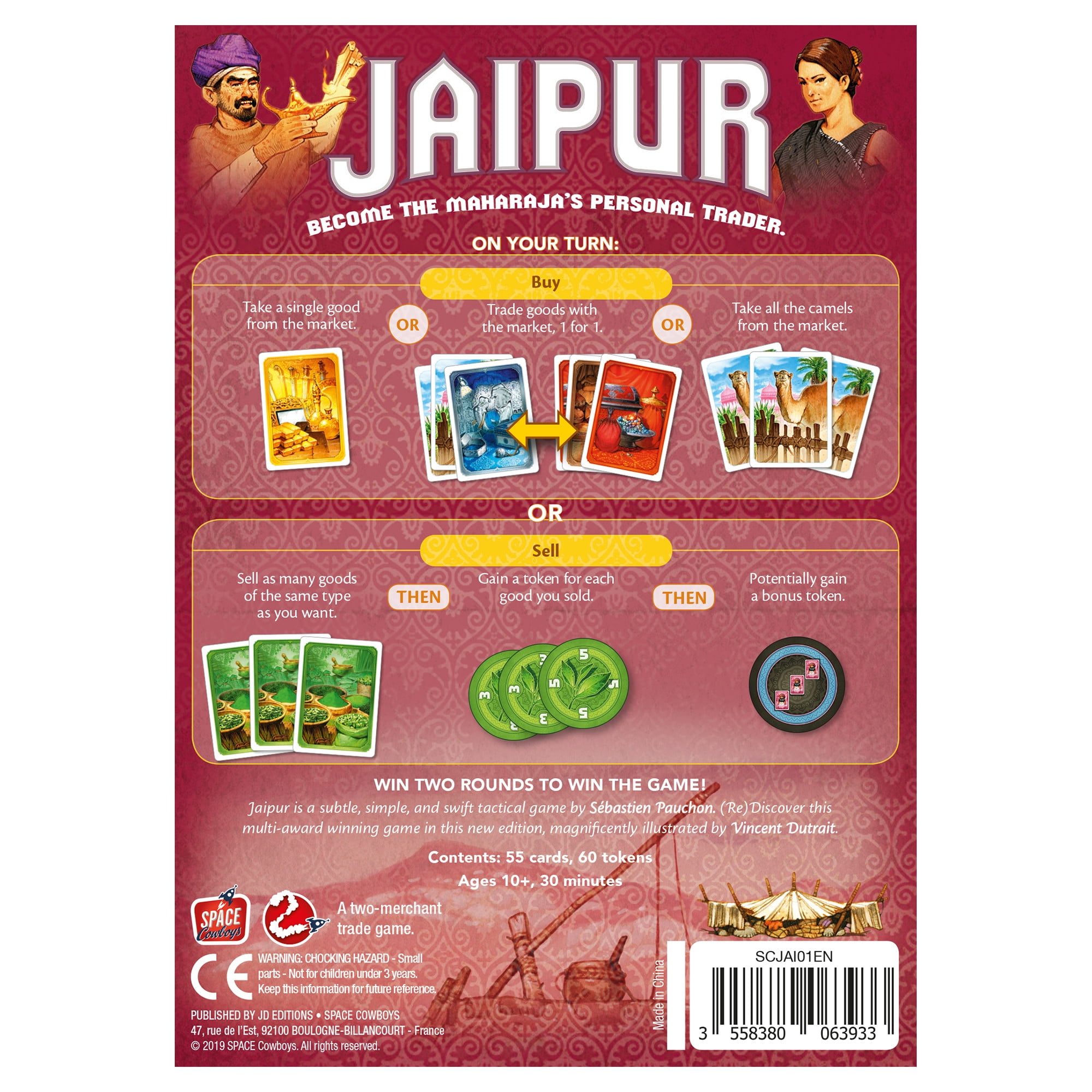 Jaipur Family Card Game for Ages 10 and up, from Asmodee - Walmart.com
