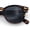 Tortoise - Black, variant on SA106 Polarized TAC Lens Retro Hipster Thin Keyhole Round Horn Rim Sunglasses / Black Frame - Orange Lens