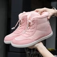 thumbnail image 4 of Botas Descalzos Nieve Invierno Mujeres S Pelusa Forrada para Senderismo Al Aire Libre (38) Rosa, 4 of 9