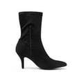 thumbnail image 3 of BLISSFUL STEP Women's Pointy Toe Stiletto Heels Ankle Boots Black 8, 3 of 8