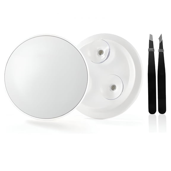 HBMYN 3X Magnifying Shower Mirror Fogless Shaving Suction Cup Shatterproof Surface 360°