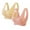 2PCS Beige+Pink, variant on Bra Front Cross Side Buckle Lace Bras, New Comfortable Convenient Cross Front Bra Slim and Shape Bra