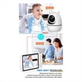 thumbnail image 3 of Monitor de Vídeo para Bebés de 5 Pulgadas Audio Bidireccional Interior Vigilancia para Madres e Hijos 2,4G Mini Cámara de Seguridad para el Hogar PTZ, 3 of 5