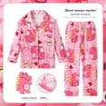 Kawaii Sanrio Pajamas Pants Hello Kitty Kuromi Long Sleeve Roll Clothes